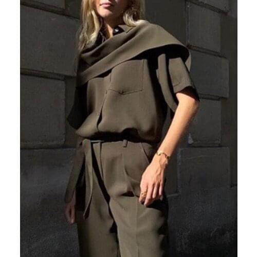 Temperament Fashion Short 10.40 Sleeve Lapel Blouse Women Chic Elegant Design Single Breasted Pocket Loose Casual Shirt