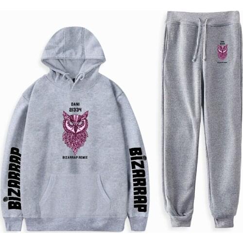 WAWNI Bizarrap Hoodies Sweatshirts Two Piece Suit Cotton Popular Casual Pullover Pants Harajuku Wtreetwear Suit Hip Hop Sets