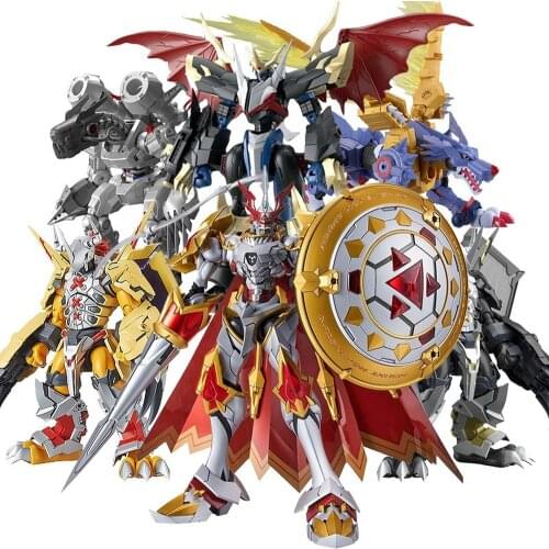In Stock Bandai Figure-rise Digimon Adventure Omegamon Gallantmon Imperialdramon Mugendramon Wargreymon Anime Figures Assembly