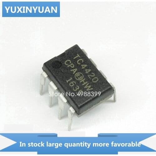YUXINYUAN 10PCS/LOT TC4420CPA TC4420 TC 4420CPA TC4420CP C4420CPA 4420 DIP8 in stock