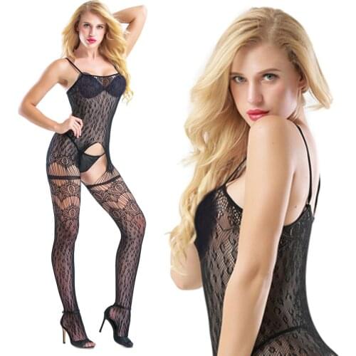 Plussize fishnet bodystocking fantasy Fat sexy lingerie Erotic High Elastic Crotchless bodysuits for Women Mesh Leopard Appeal