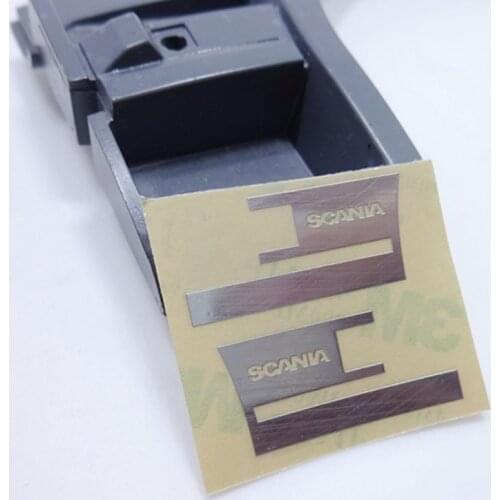 1/14 Rc Toy Car Scania Truck Tractor Dumper Part Pedal Position Decorative Metal Sticker