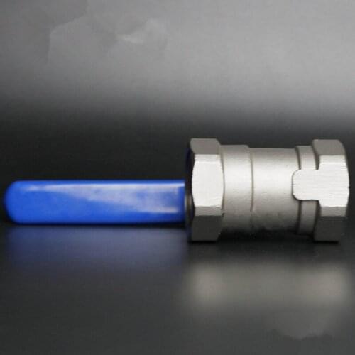 1pc 304 stainless steel one piece Ball Valve Threaded ball valve Female-Female 1/4" 3/8" 1/2" 3/4" 1" 1.2" 1.5" 2" BSPT Thread