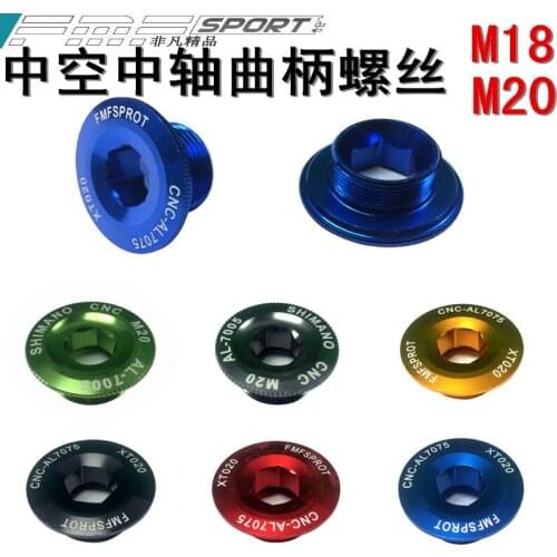 100pcs/lot M18/M20 Bottom Bracket Chainwheel BB Cranks Cover Cups Arm Bolt CNC MTB Crankset Fixing Bolt Screw for Deore/SLX/XT