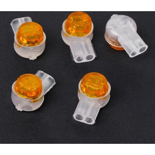 100Pcs UY2 K2 Connector Grease Filling Butt Wire Line Terminal Connector