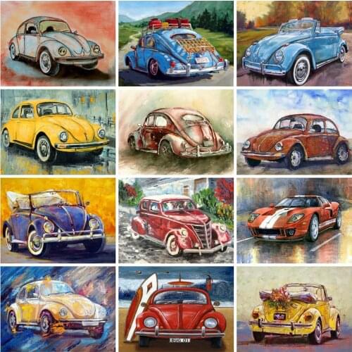 5D Diamond Painting Car Full Round Diamond Embroidery Auto Mosaic Picture Of Rhinestone Art Cross Stitch Home Decor