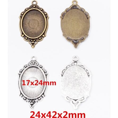 8 pcs Oval Frame Internal Diameter 17x24mm ancient bronze zinc alloy suitable for bracelet DIY metal jewelry found 6335