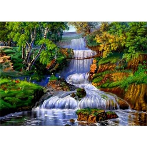 Motorc 5D Diamond Painting Full Round Drill Landscape Painting DIY Embroidery Cross Stitch Picture Home Decor