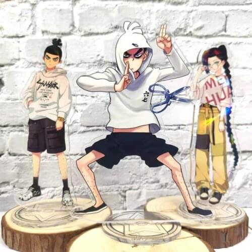 Anime Scissor Seven Action Liuqi Wu Thirteen Acrylic Standing Card Fight Figure Brand Toys Table Decorations Collectible Gifts