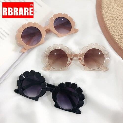 RBRARE Child Sunglasses 2021 Candy Colors Sun Glasses For Kids Seashell Eyewear Fashion Brand Designer For Sunglasses Boy/Girls