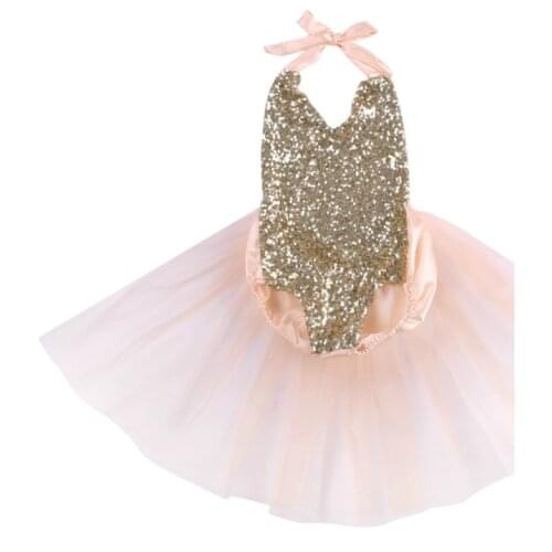 Baby Girls Sequins Bodysuit Jumpsuit Baby Summer Sunsuit Outfits Clothes Costume0-24M