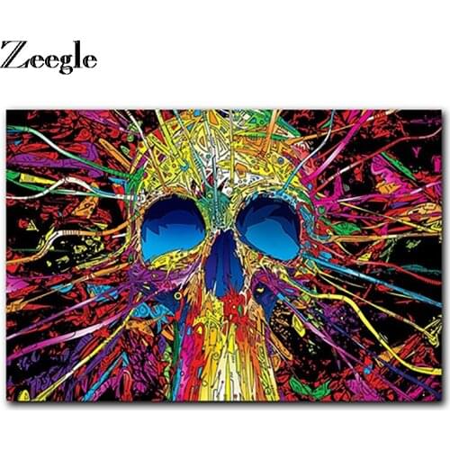 Zeegle Door Mat Halloween Floor Mat Skull Carpet Bath Bedroom Non-slip Rug Stair Mats Home Decor Kitchen Carpet