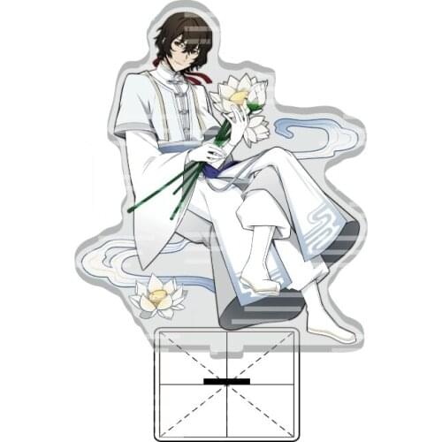 Anime Bungo Stray Dogs Dazai Osamu Edogawa Rampo Acrylic Stand Figure Display Model Plate Cosplay Table Decor Antiquity Series