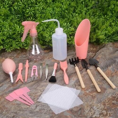 Succulent Plants Tools Mini Garden Hand Tools Set Transplanting Tools Miniature Planting Gardening Tool Set For Indoor Miniature