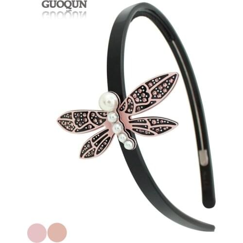 2pcs Dragonfly Hair Band - Hairwear for Women Girls Rhinestone Hair Jewelry Ornament - New Hair Accessory for Tiara Travel Wear