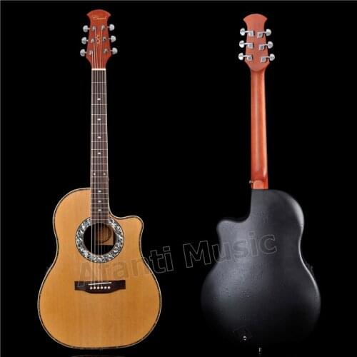 HOT! Afanti Music Super Roundback/ Carbon Fiber Back & Side Acoustic guitar with LED EQ (ANT-150)