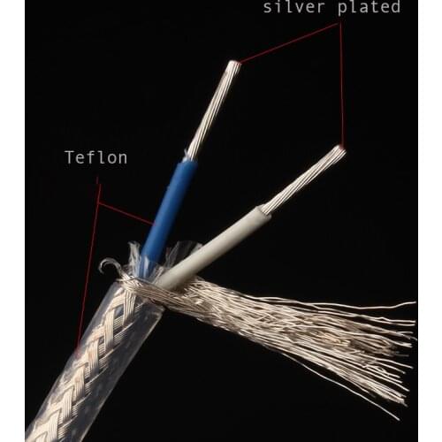 Magnetic Ring Noise Cancellation Copper Silver Plated Audio Rca Cable Rca Gold Plated Plug for Amplifier CD Player 4