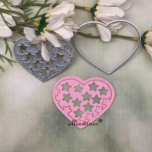 Star love Metal Cutting Dies Stencils For DIY Scrapbooking Decorative Embossing Handcraft Die Cutting Template