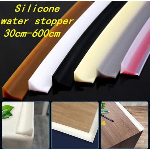 New Bathroom water stopper Countertop Water Retaining Strip Washbasin Flood barrier Shower Dam Non-slip Dry and Wet Separation