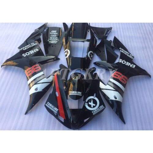 New ABS Plastic Shell Motorcycle Fairing kit Fit For YAMAHA YZF R1 2002 2003 YZF-R1 YZF 1000R Custom Black