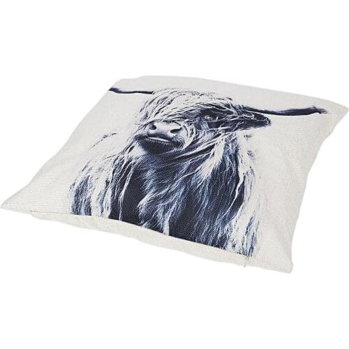 New Design Portrait Of A Highland Cow Cotton Pillows Case
