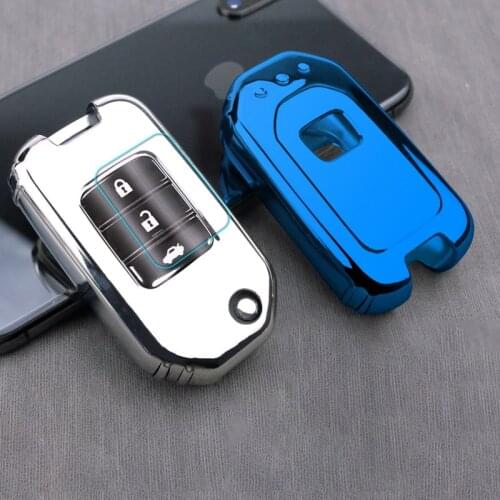 New Soft TPU Waterproof Full Cover Remote Key Case For Honda Civic City Accord HR-V CR-V Jade Crider Odyssey Auto Key Protector