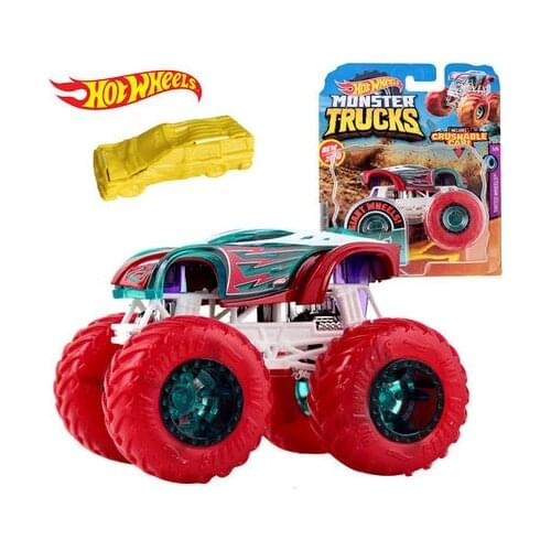 Original Hot Wheels Car Toys Giant Monster Collection Trucks 1/64 Model Car Toys for Boys Tractor Hotwheels Toys Carro Diecast