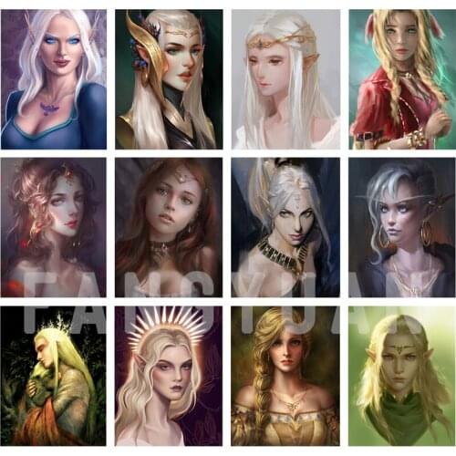 Full Square Diamond Painting Anime Figures Diamond Embroidery Mosaic Cross Stitch Portrait Mosic Wall Art Poster Home Decor