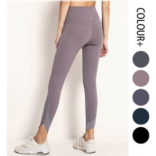 Hot style . High-grade feet mouth spell ,Yoga pants ,Female Sportswear Fitness. Tall waist ,Nine minutes of pants