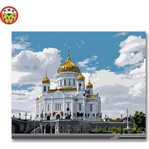 Potala Palace Architecture Lama Religious Beliefs home decor Painting DIY Painting Color Filling Manual