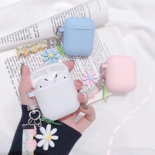 Cover Case For Air Pod Pro 4 cases Korean lace flower keyring silicone Earphone Cover 2020 For airpods AirPod Pro 4 Case funda