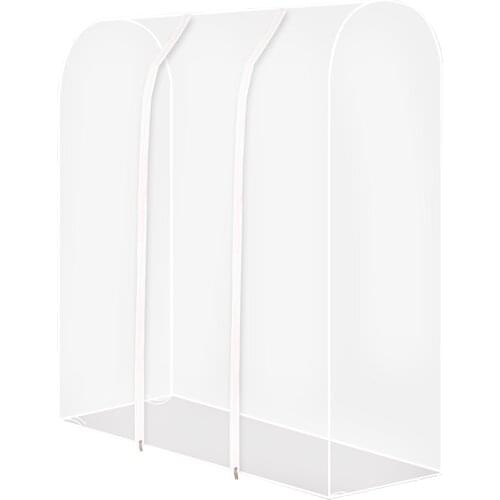 Clear Waterproof Dustproof Zip Clothes Rail Cover Clothing Rack Cover Protector Bag Hanging Garment Suit Coat Storage great