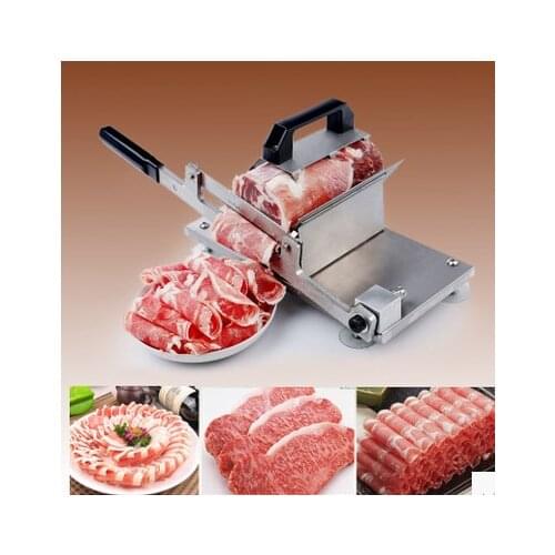 All stainless steel Meat Slicing Machine Manual Meat Slicer Cutter Use for Home, Restaurant, Hotel brand new rh