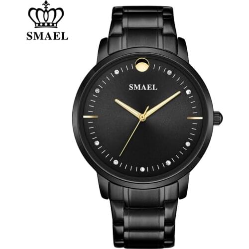 SMAEL Fashion Quartz Men Watch Leather Top Brand Luxury Waterproof Mens Casual Date Sport Watches Clock Relogio Masculino