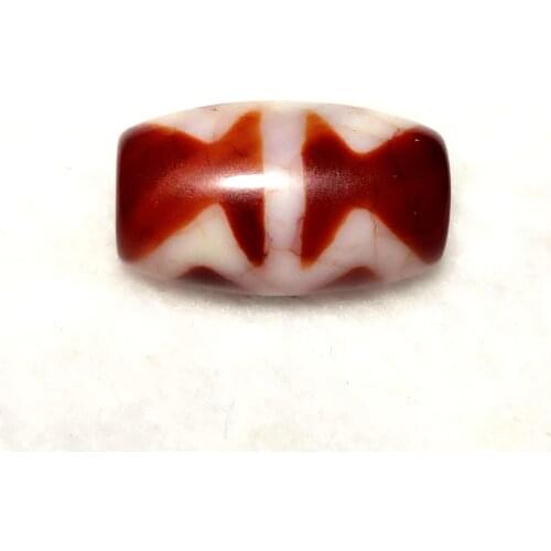 Old Red Agate Beads,Dragon Vajra/King Kong 2 eyes DZI Beads,11*20mm,Red DZI Beads,High-end Amulet Jewelry DIY Free Shipping