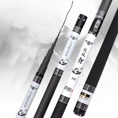 Super long high carbon fiber telescopic power hand pole fishing 3.6M-10M super light hard outdoor fresh water feeder