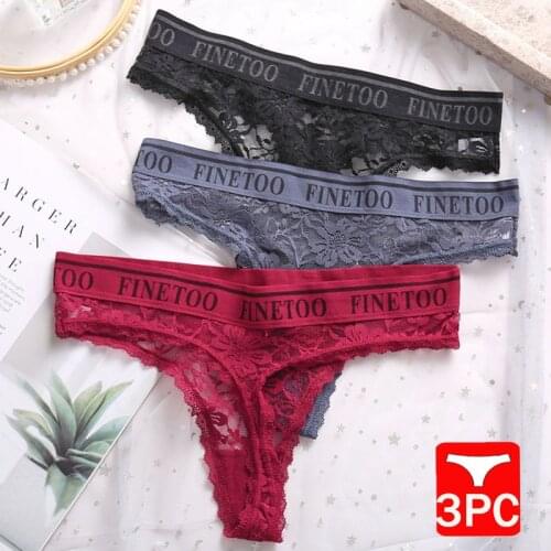 Floral Lace Underpants Women Thong Lingerie Sexy Lace Panties Perspective Underwear Panties Solid Color Briefs for Female Pantys