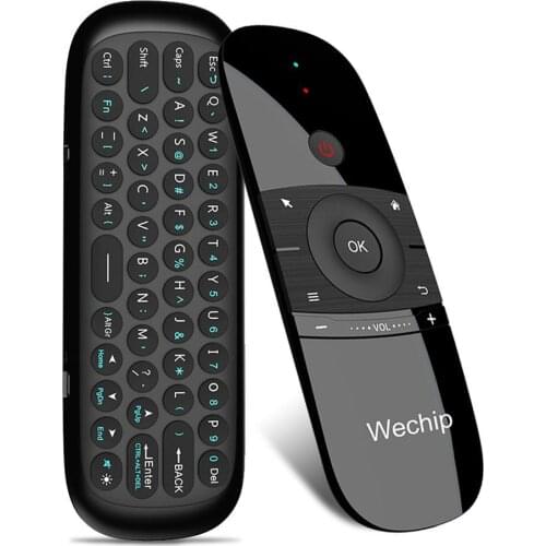 W1 2.4G Air Mouse Wireless Keyboard Infrared Remote Learning 6-Axis Motion Sense Remote Control for Android TV BOX