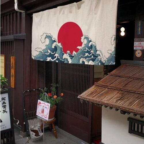 Japanese door curtain horizontal curtain kitchen partition curtain bedroom hanging curtain decorative hanging curtain restaurant