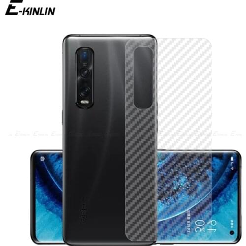 Soft Back Cover Screen Protector For Oppo Find X2 Neo X F17 F15 F11 F9 F7 F5 Lite Pro Youth Carbon Fiber Sticker Film No Glass