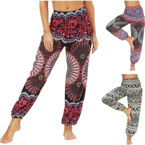 2021 Fashion Men Women Casual Loose Hippy Yoga Trousers Baggy Boho Pants High Quality Boho Aladdin Harem Штаны Женский#40