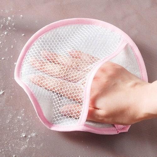 3Pcs Polyester Cleaning Cloths Scouring Pad Dish Towel Kitchen Towels Gauze Water Absorption Dust Removal Gauze Cleaning Gloves