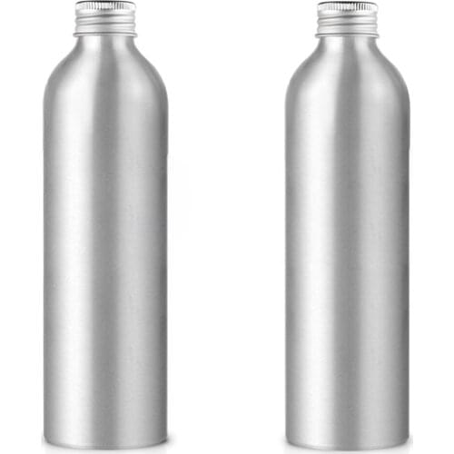 30-250ML 24pcs Silver Aluminum Bottle With Screw Cap, Metal Storage Cosmetic Package Container For Essential Oil Perfume Spa Oil
