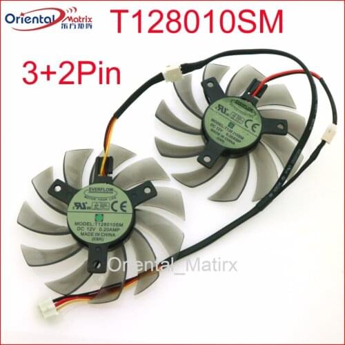 Free Shipping T128010SM 75mm Fan DC12V 0.20A 40*40*40mm For GIGABYTE Graphics Card Cooler Cooling Fan