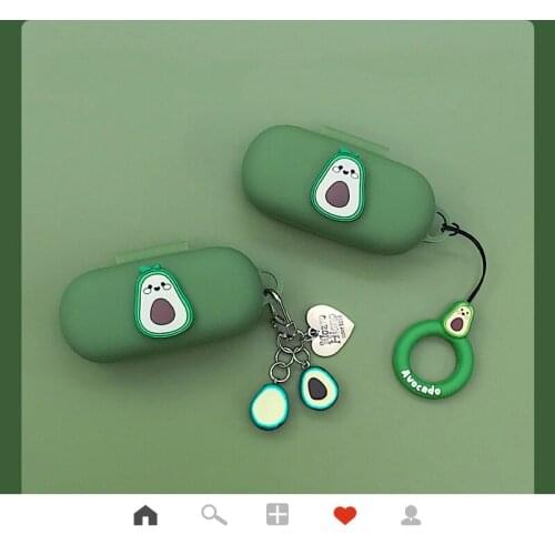 For oneplus buds Z Case Cute Avocado Cartoon Silicon Protect Cover For oneplus buds TWS Bluetooth Wireless Earphone Case coque