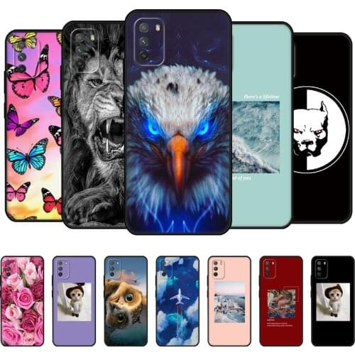 For Xiaomi Poco M3 Case 6.53" Silicon Soft Phone Back For Poco M3 M 3 PocoM3 Cover Bumper Global POCOPHONE Funda black tpu case