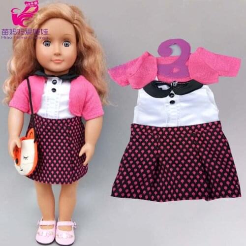 Baby Doll Winter Fleece Clothes and Black Pants for 18 Inch Doll Clothes Outfit Children Girl Gifts