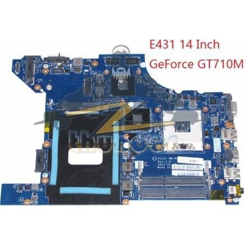 FRU 04Y1292 VILE1 NM-A043 for lenovo ideapad E431 laptop motherboard 14'' GPU GT710M DDR3