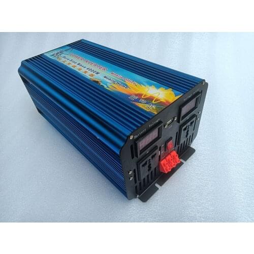 Full Power 4000w 24vdc TO 220vac pure sine wave power inverter digital display