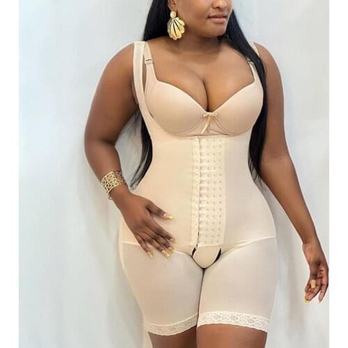 Post Liposuction Skims Fajas Colombianas Front Closure Hook-Eye High Compression Waist Trainer BBL Post Op Surgery Supplies